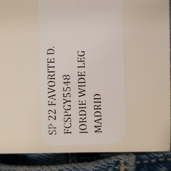 💕FAVORITE DAUGHTER💕 The Jordie Super High Rise Wide Leg Jeans ~ Madrid 26 NWT - Picture 14 of 14